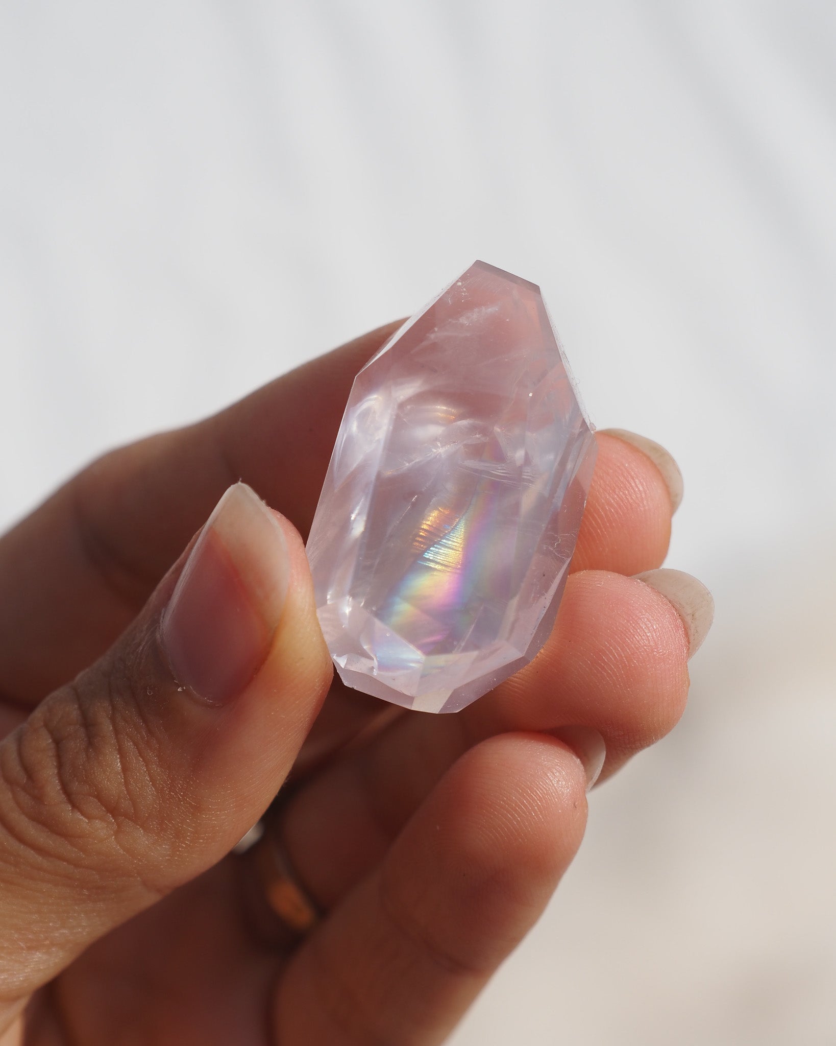 Rainbow Rose Quartz Freeform