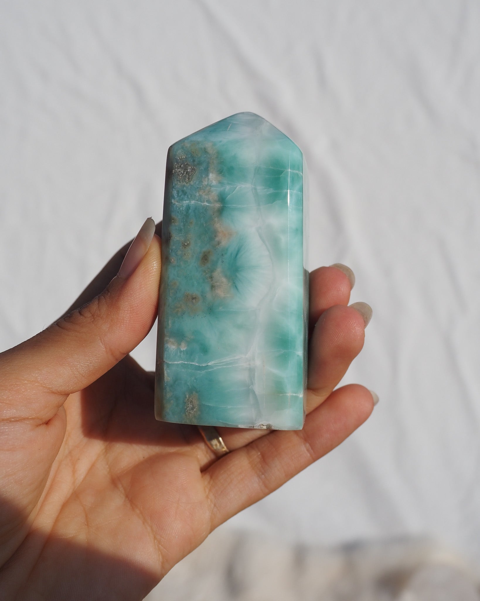 Rare Teal Larimar Tower