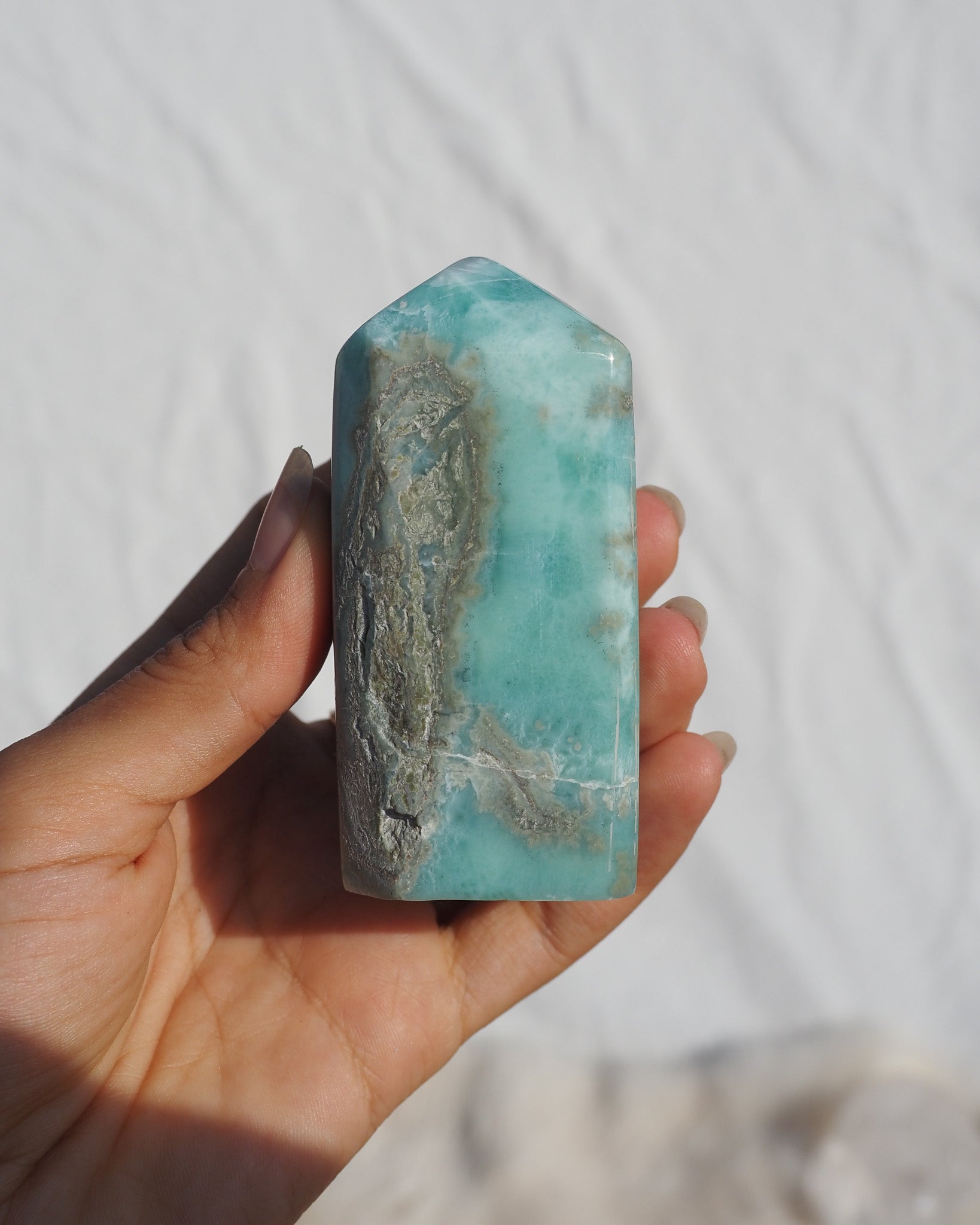 Rare Teal Larimar Tower