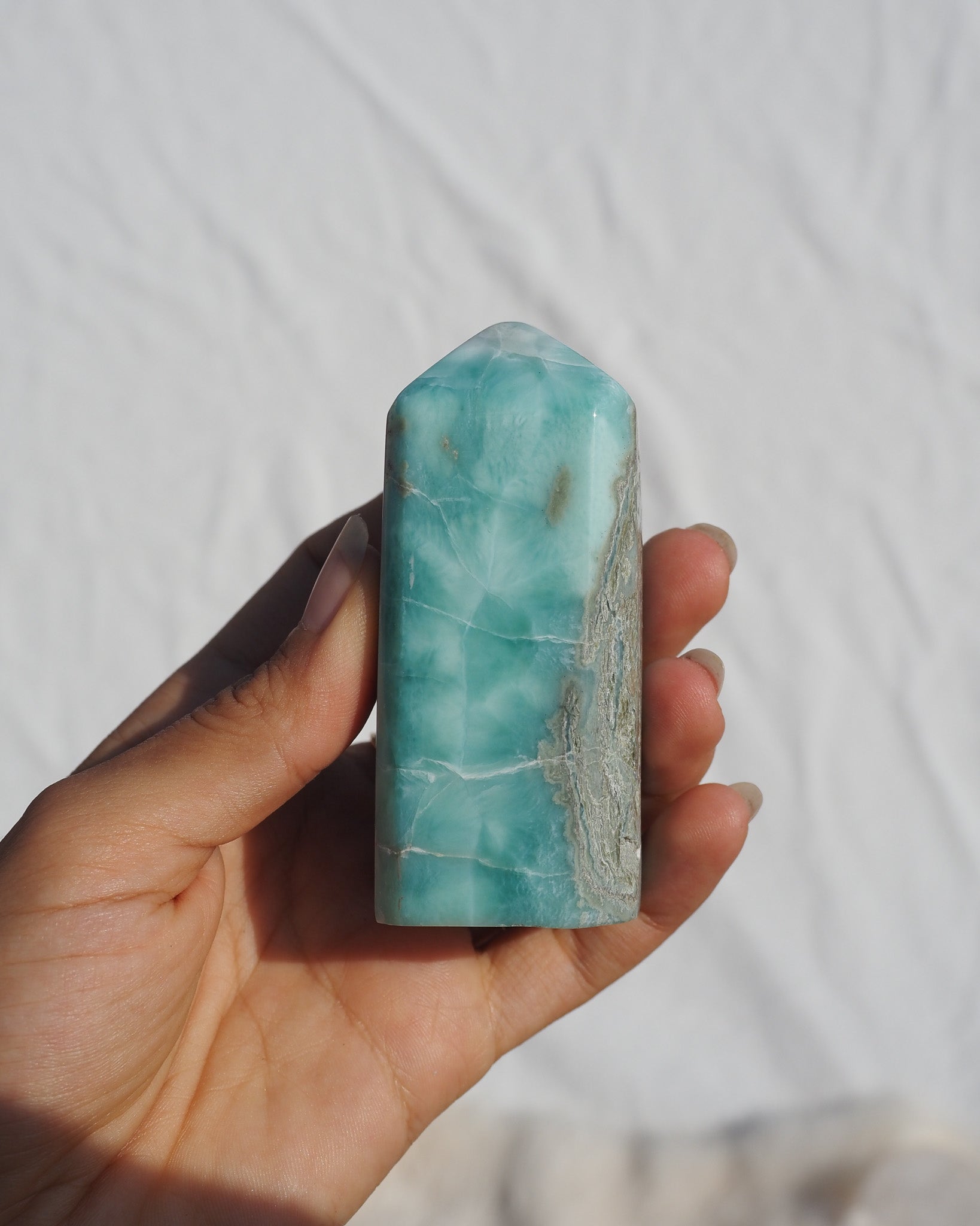 Rare Teal Larimar Tower