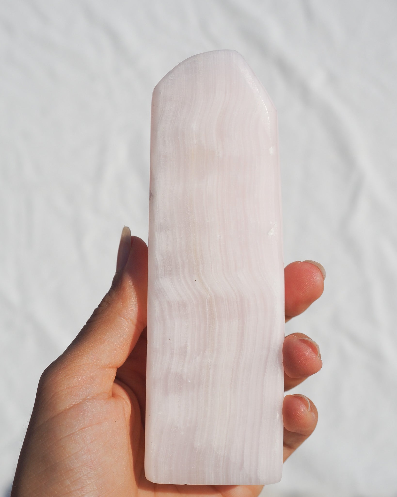 Pink Managno Calcite Tower