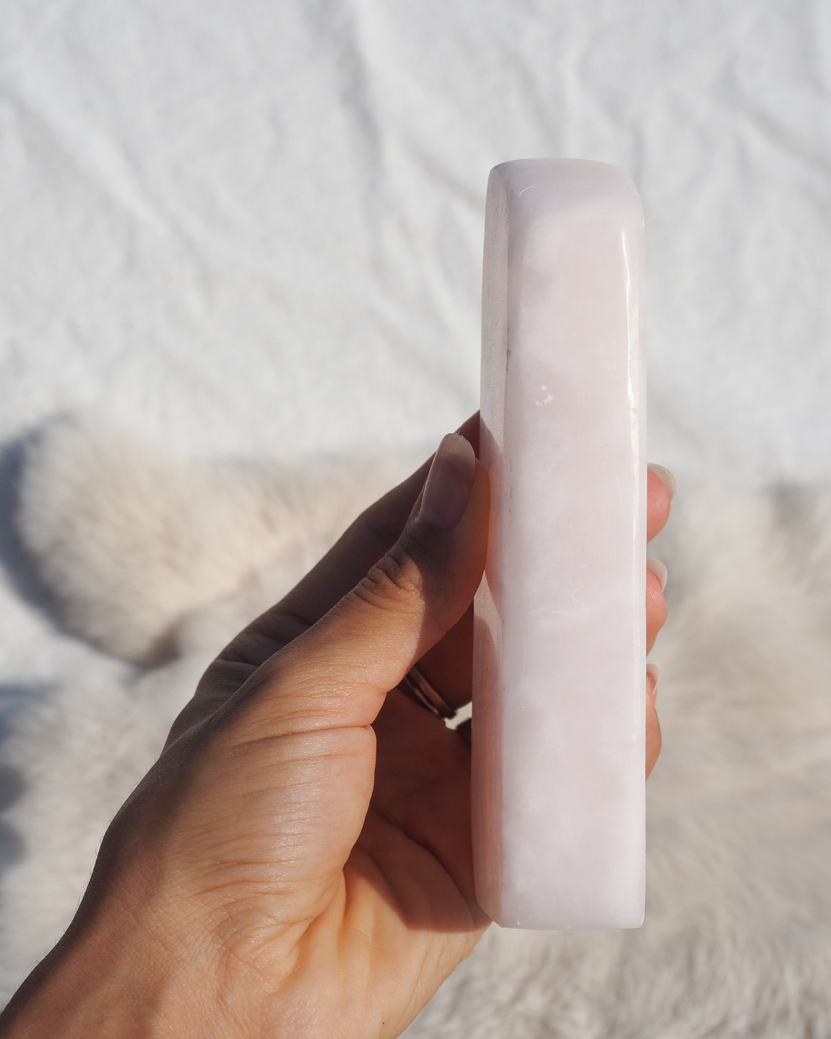 Pink Managno Calcite Tower