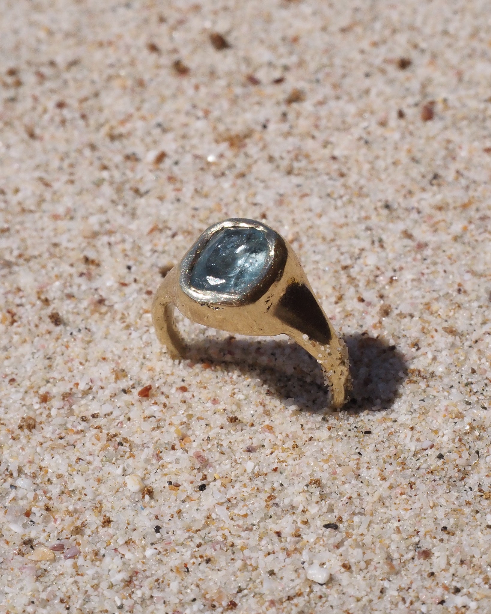 ꩜ Atlantean Oracle Ring Solid 14k Gold NEW!