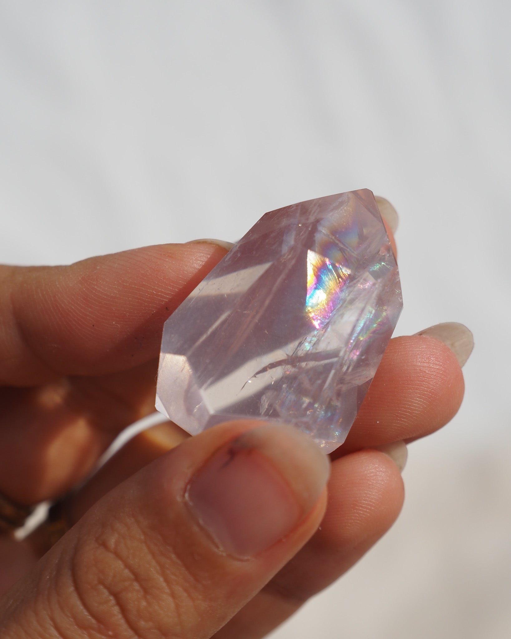 Rainbow Rose Quartz Freeform