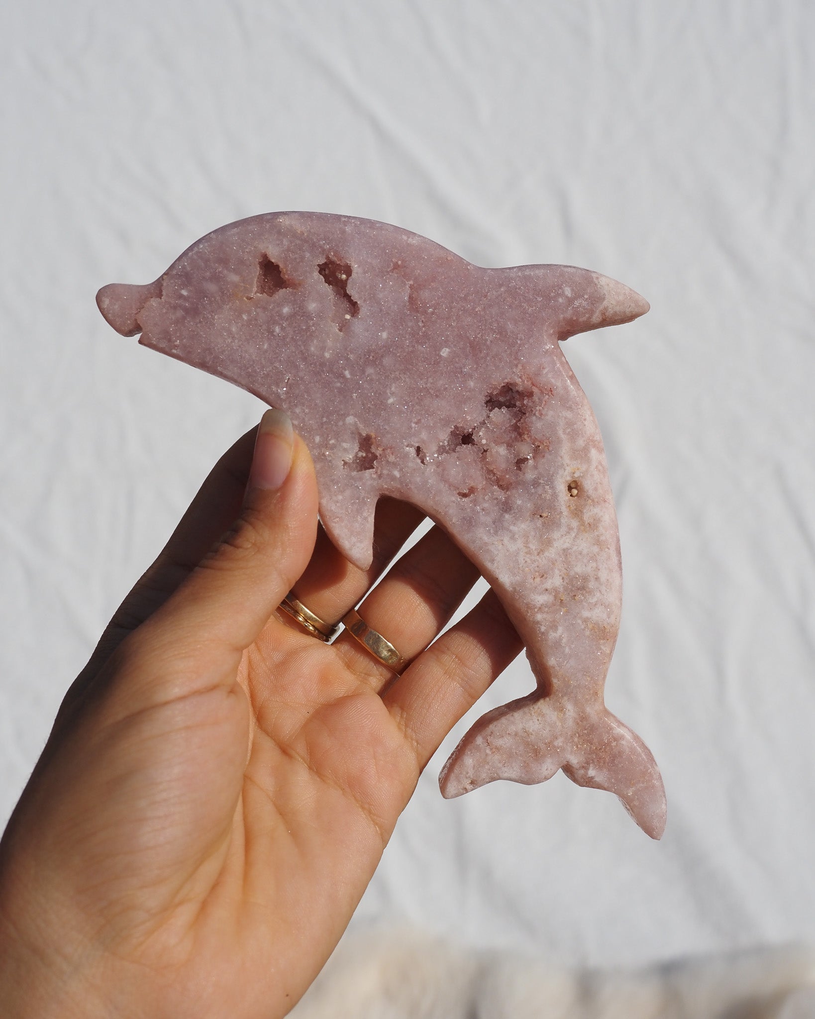 Pink Amethyst Dolphin