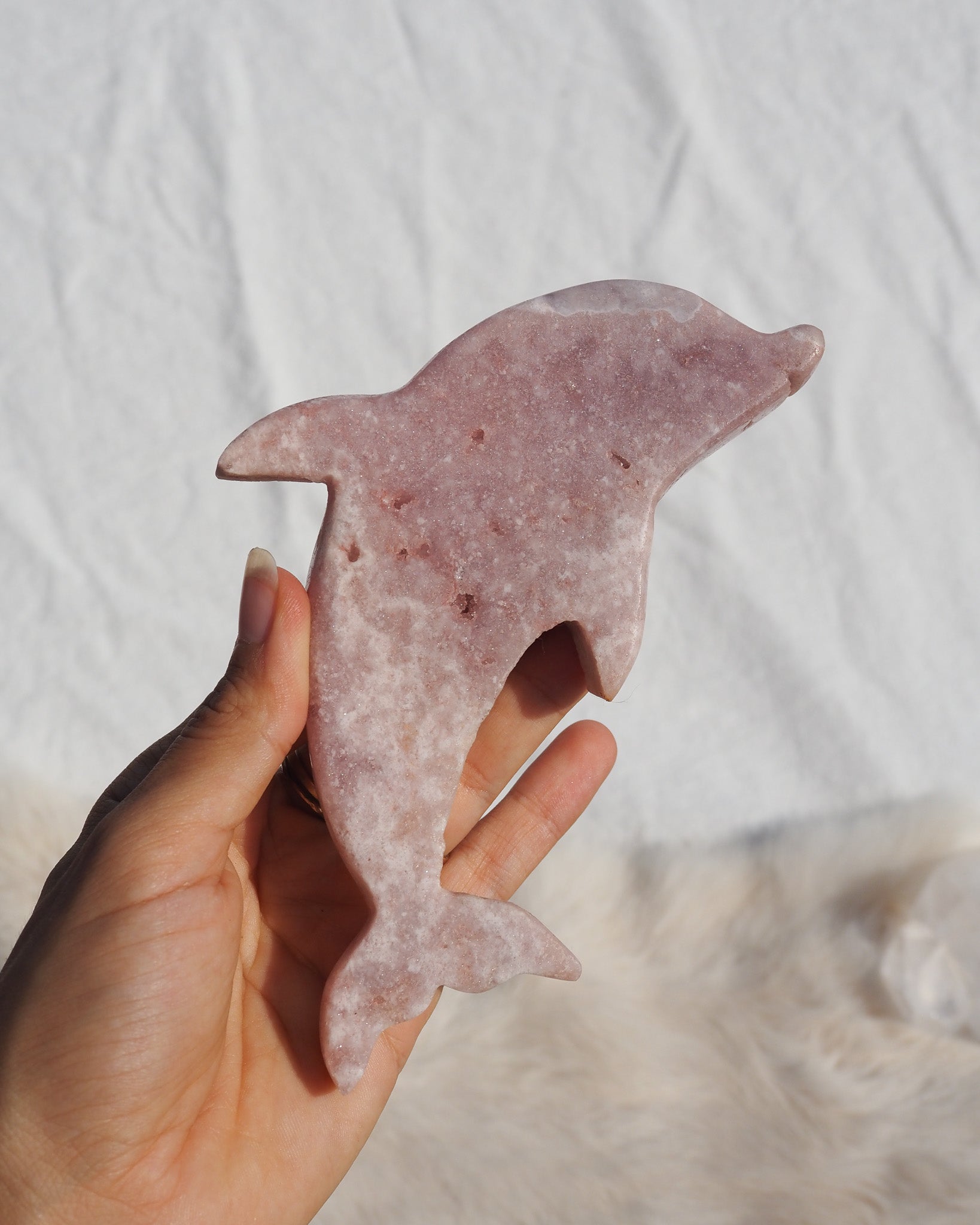 Pink Amethyst Dolphin