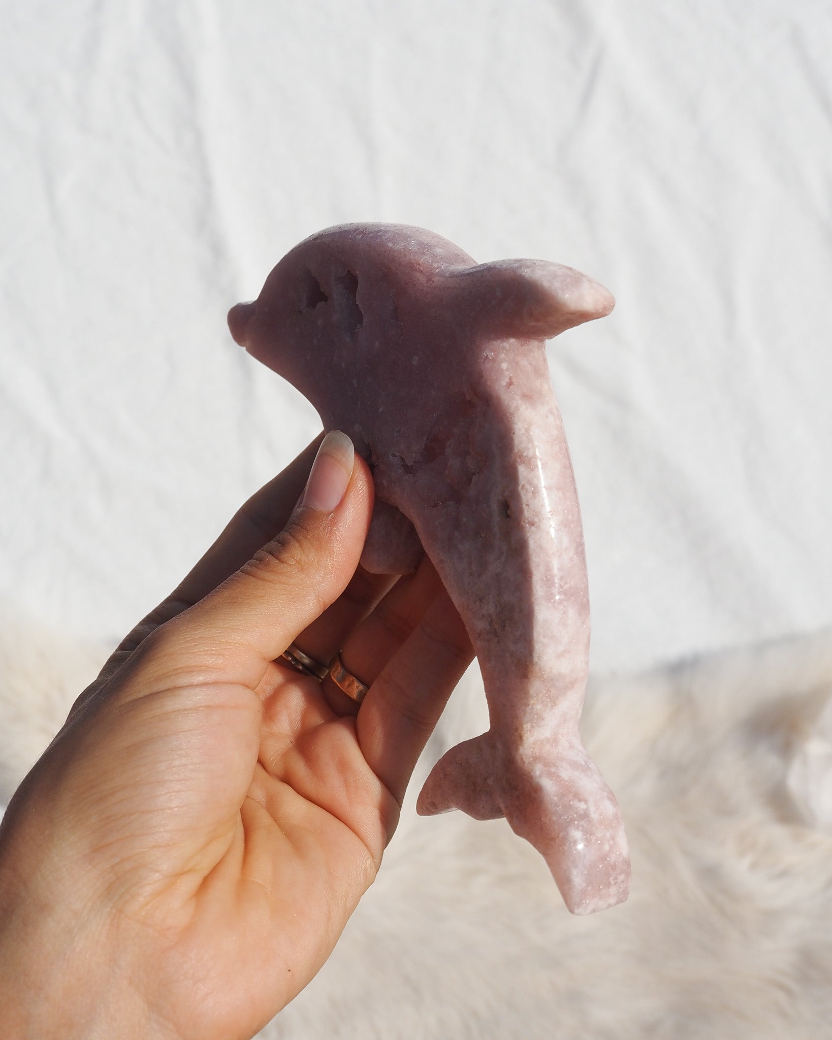 Pink Amethyst Dolphin