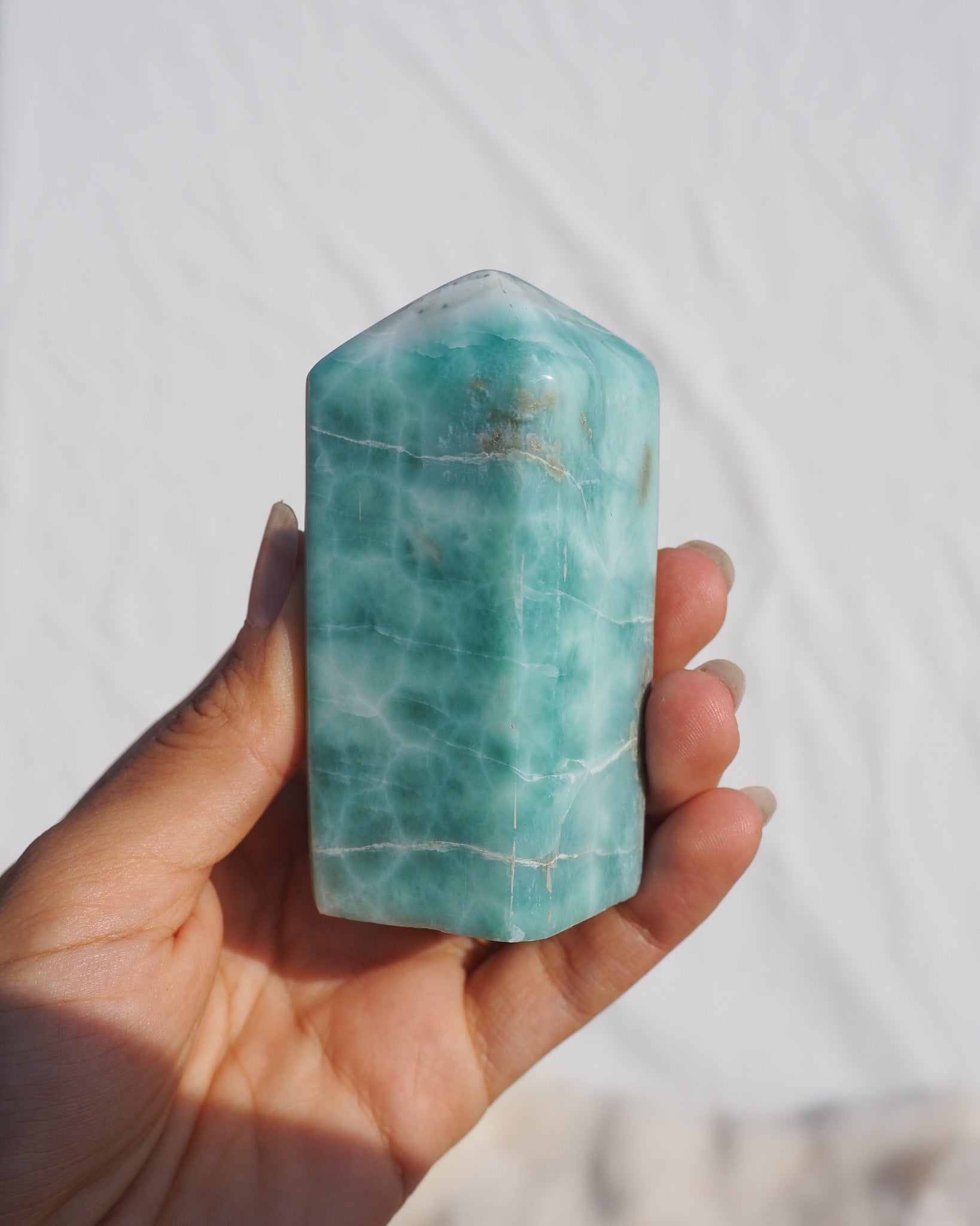 Rare Teal Larimar Tower