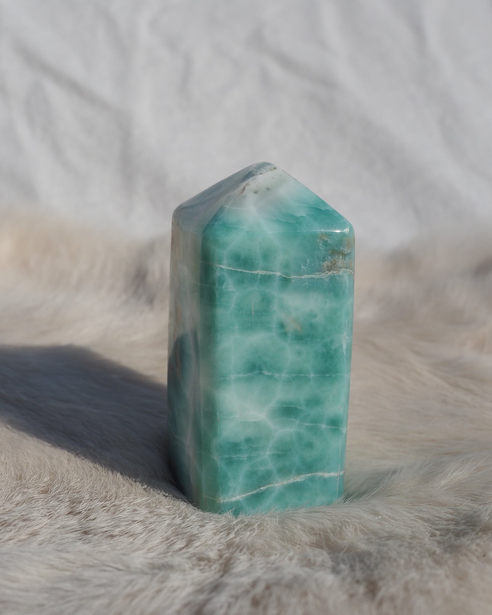 Rare Teal Larimar Tower