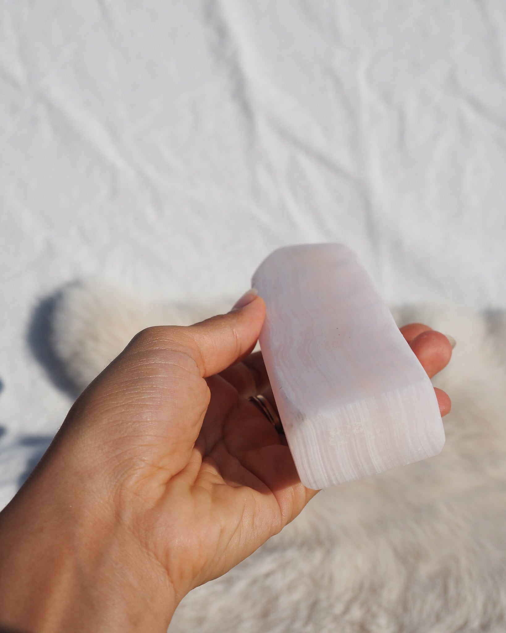 Pink Managno Calcite Tower